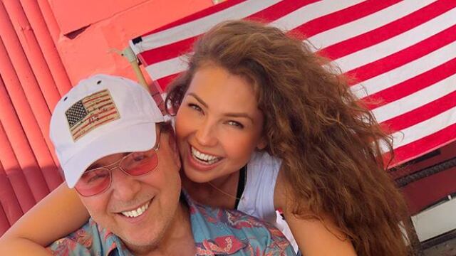 Tommy Mottola y Thalía