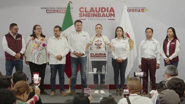 Claudia Sheinbaum en conferencia de prensa desde Pachuca