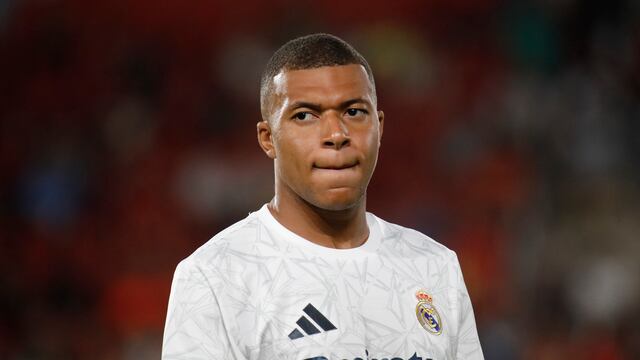 Kylian Mbappé con el Real Madrid