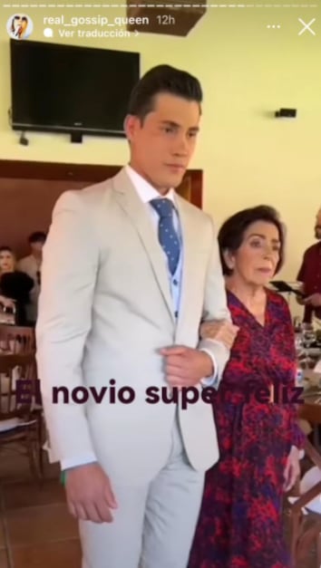 Joss Camaro en su boda con Eli Castro