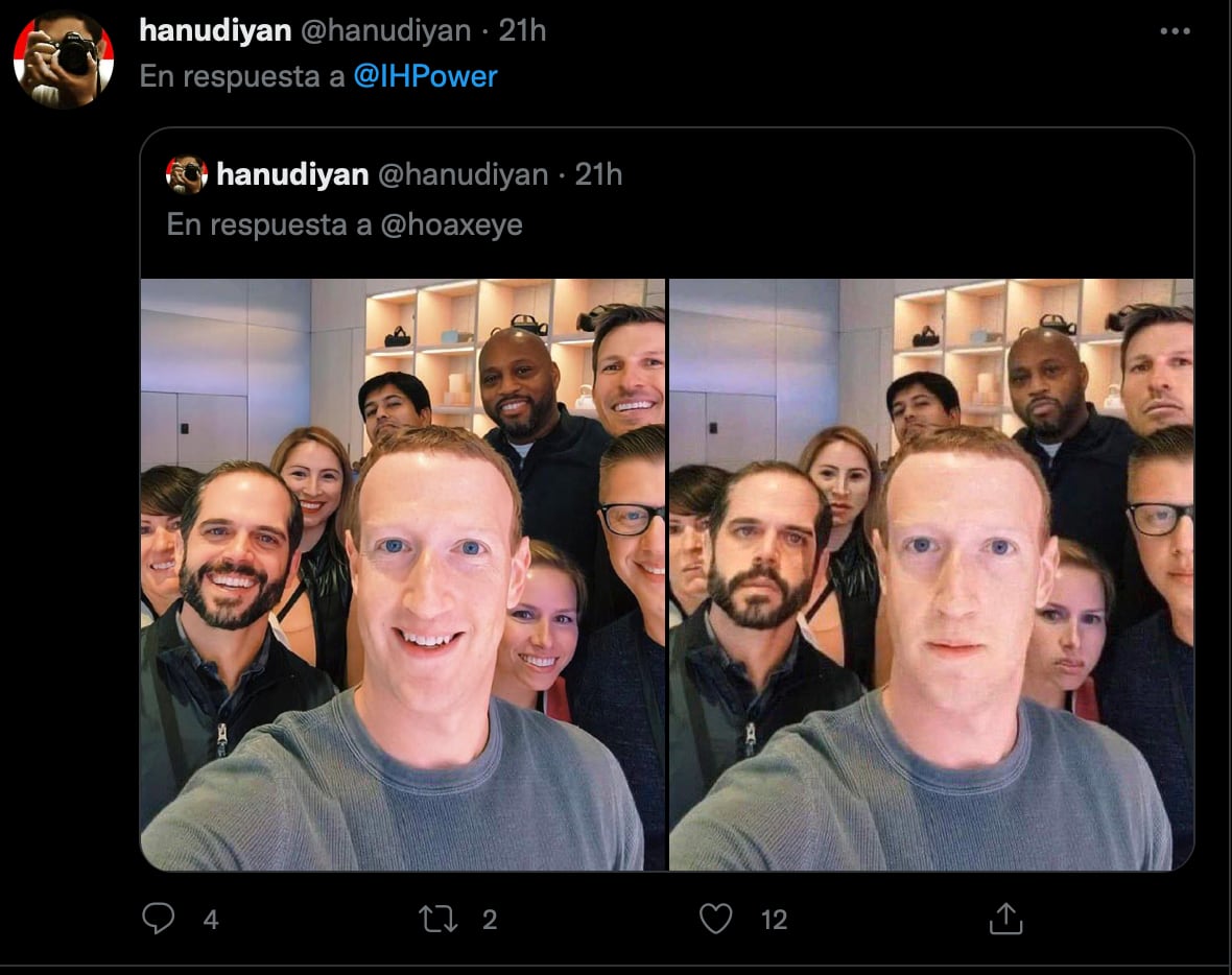 Mark Zuckerberg y su extraña selfie alimentan rumores de que es un extraterrestre