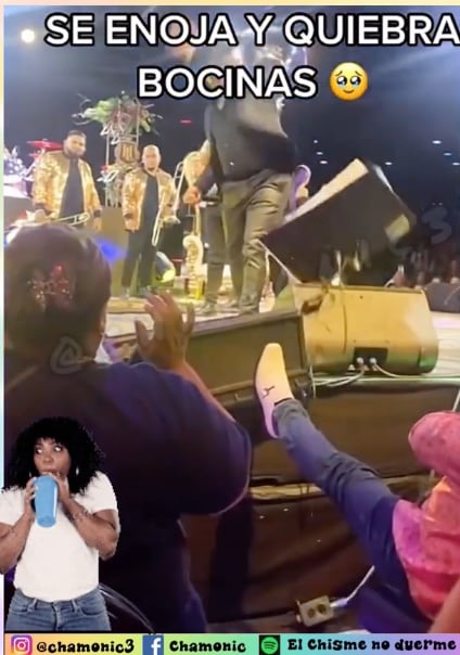 Fan de Larry Hernández se cubre por la bocina que le pateó.