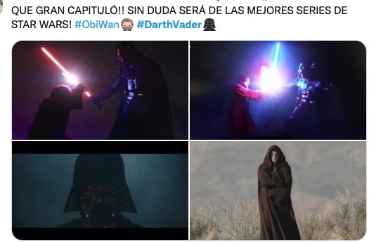 Usuarios reaccionan al reencuentro entre Obi-Wan Kenobi y Darth Vader