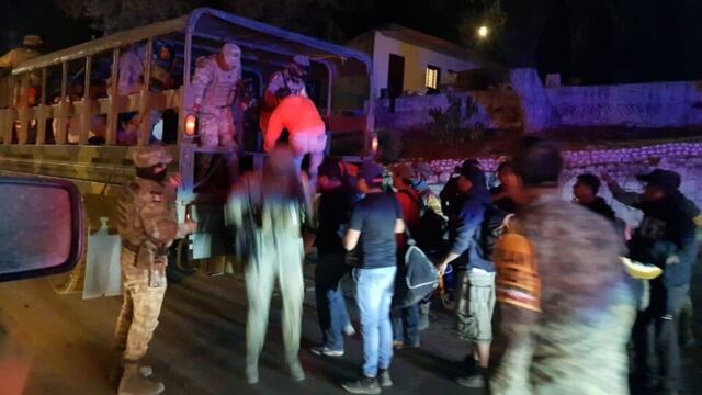 Desalojo por incendio forestal