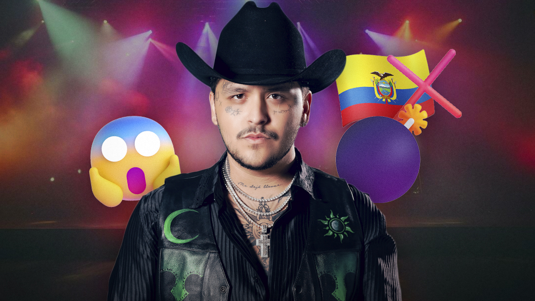 Concierto de Christian Nodal en Ecuador fue suspendido por amenaza de bomba