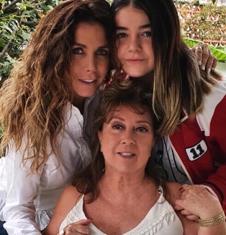 Sabine Moussier con su máma