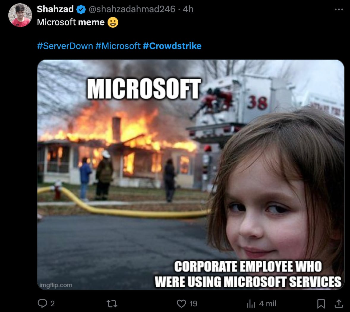 Los mejores memes de la pantalla azul de la muerte por la caída de Windows por CrowdStrike