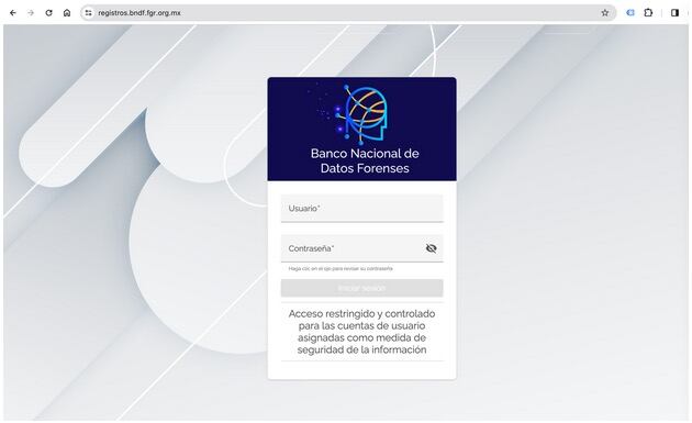 Banco Nacional de Datos Forenses