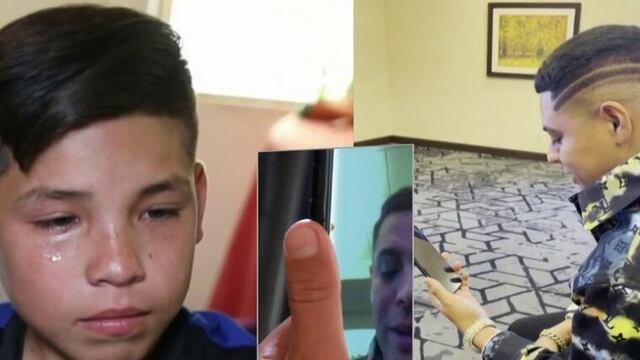 Eduin Caz y Emiliano, niño cantante de la frontera (captura de video)