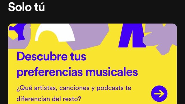'Solo tú' de Spotify