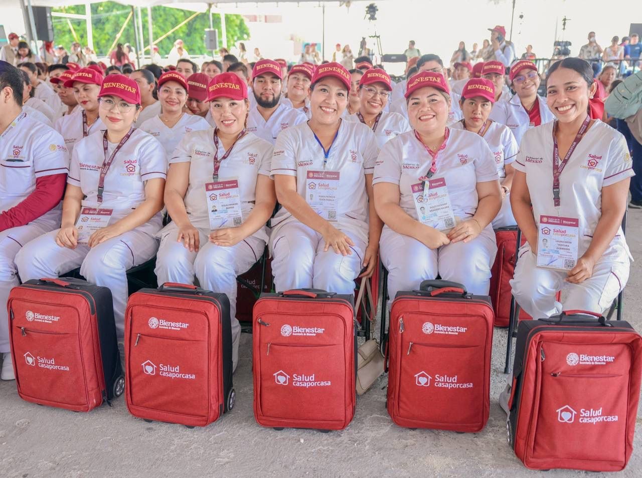 Evelyn Salgado y Claudia Sheinbaum encabezan Asamblea Informativa del programa Salud Casa por Casa en Acapulco