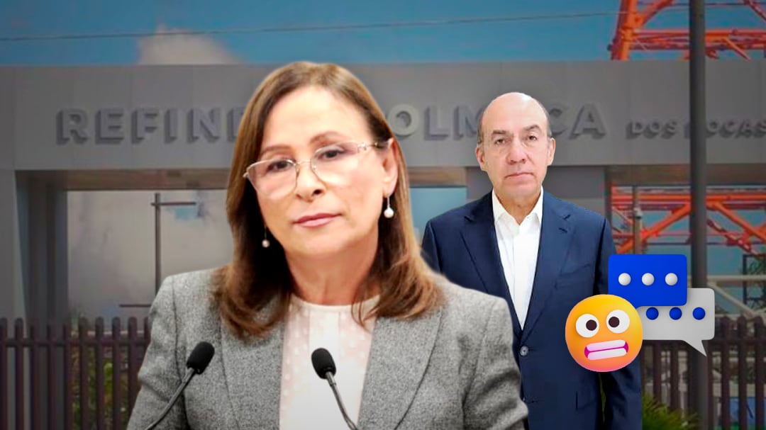 Rocío Nahle revira a Felipe Calderón y defiende la refinería de Dos Bocas
