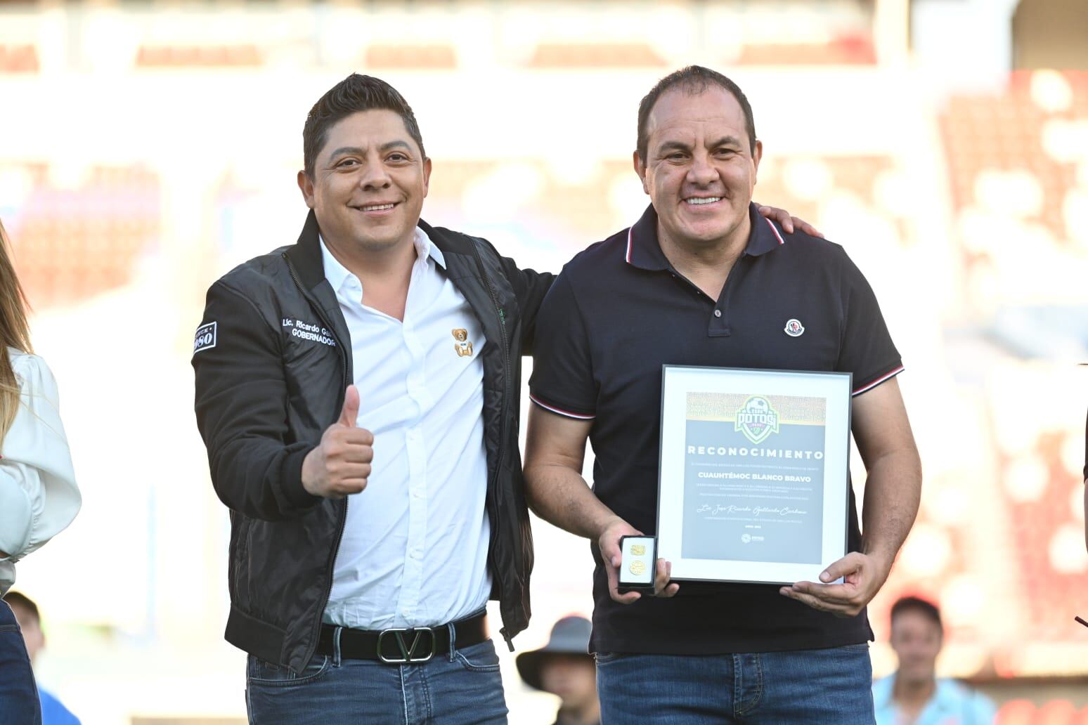 Ricardo Gallardo es de los mejores gobernadores de México, asegura Cuauhtémoc Blanco