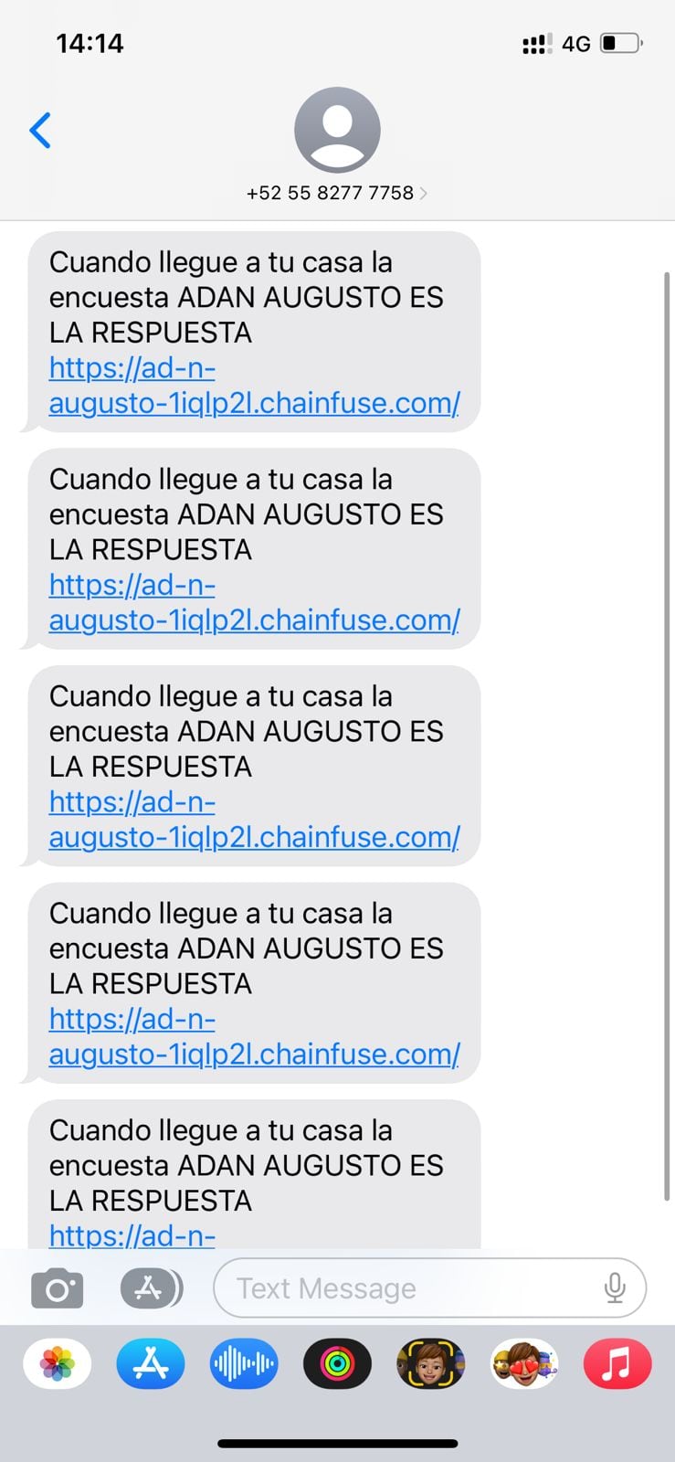 Mandan mensajes a favor de Adán Augusto López