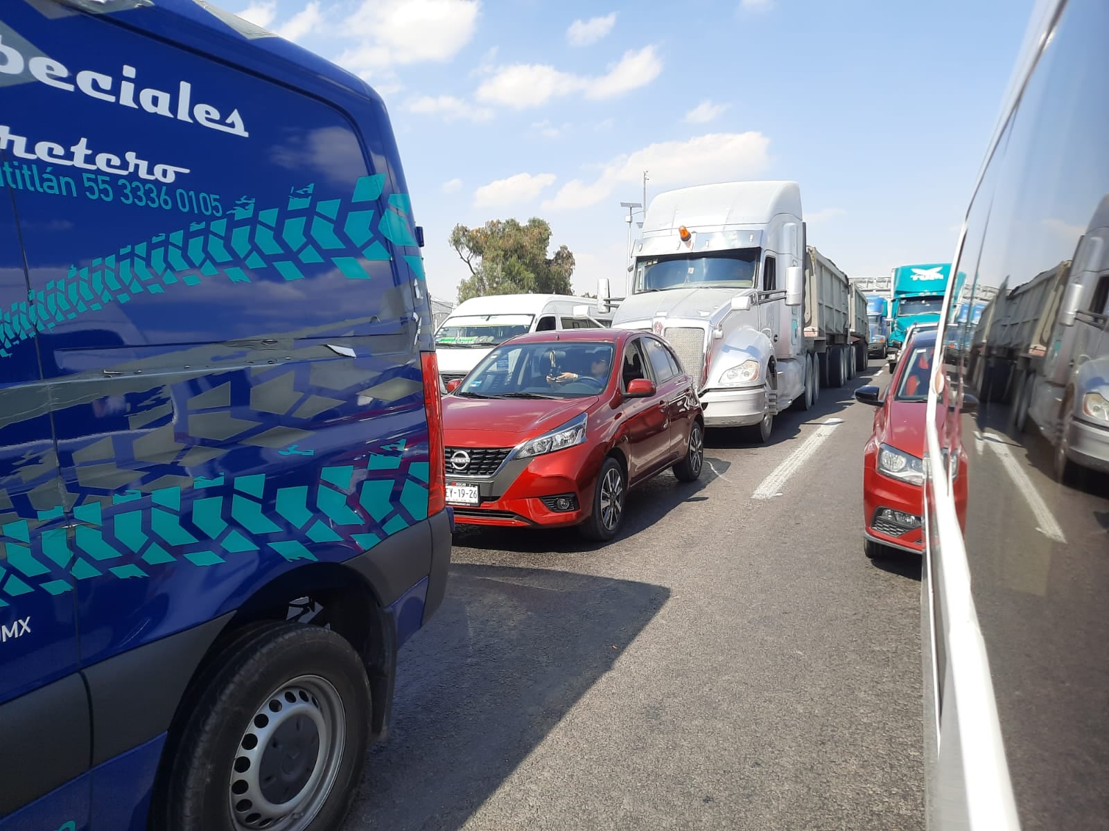 Registran cierres en la Autopista México-Pachuca