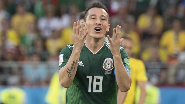 Andrés Guardado en Rusia 2018.