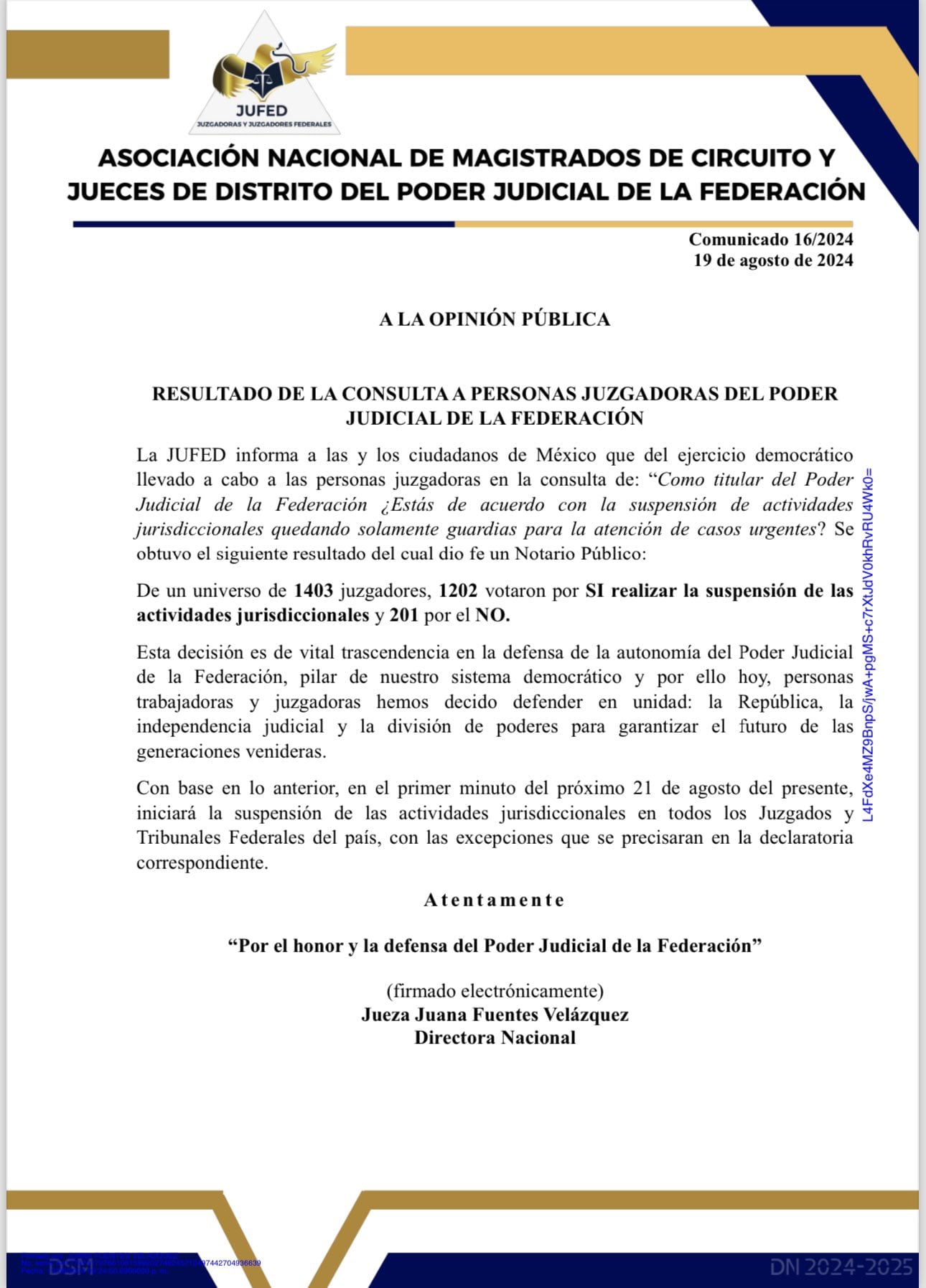 Juzgadoras y Juzgadores Federales