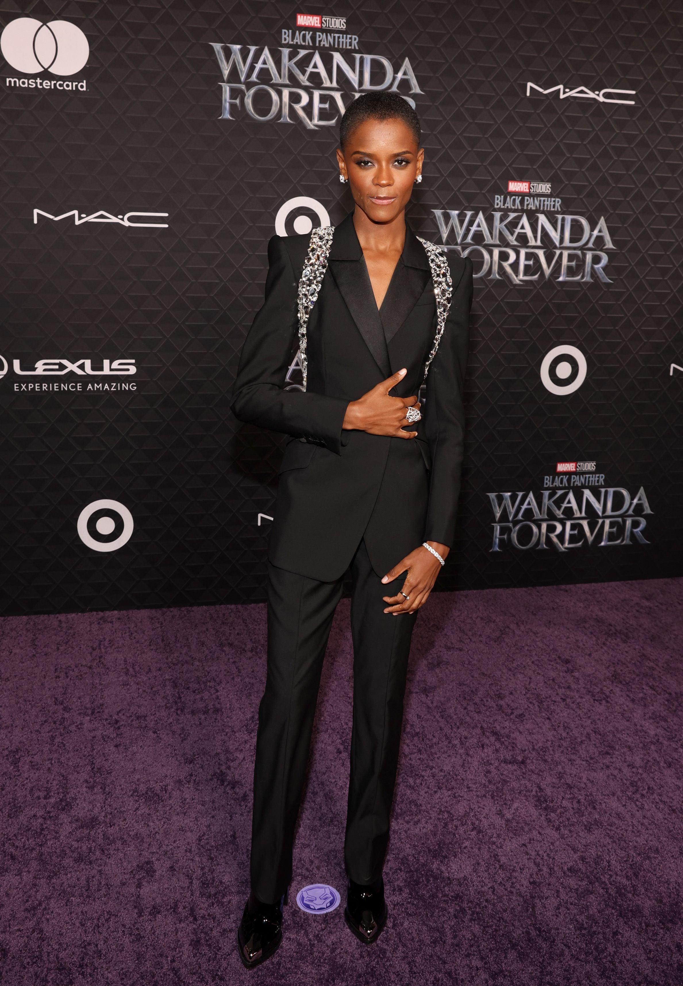 Letitia Wright y el conmovedor homenaje que dedicó a Chadwick Boseman en el estreno de Black Panther Wakanda Forever