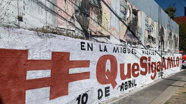 Propaganda en favor de AMLO para revocación de mandato