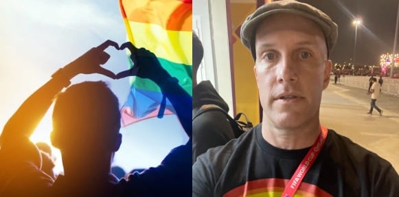 Periodista detenido en Qatar 2022 por una playera con un arcoíris