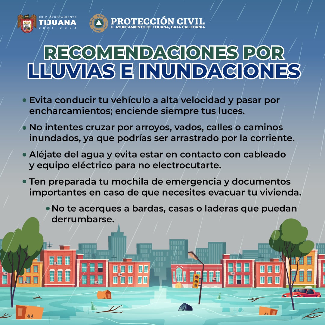 Terraplén de Tijuana en Los Olivos sufre daños por lluvias