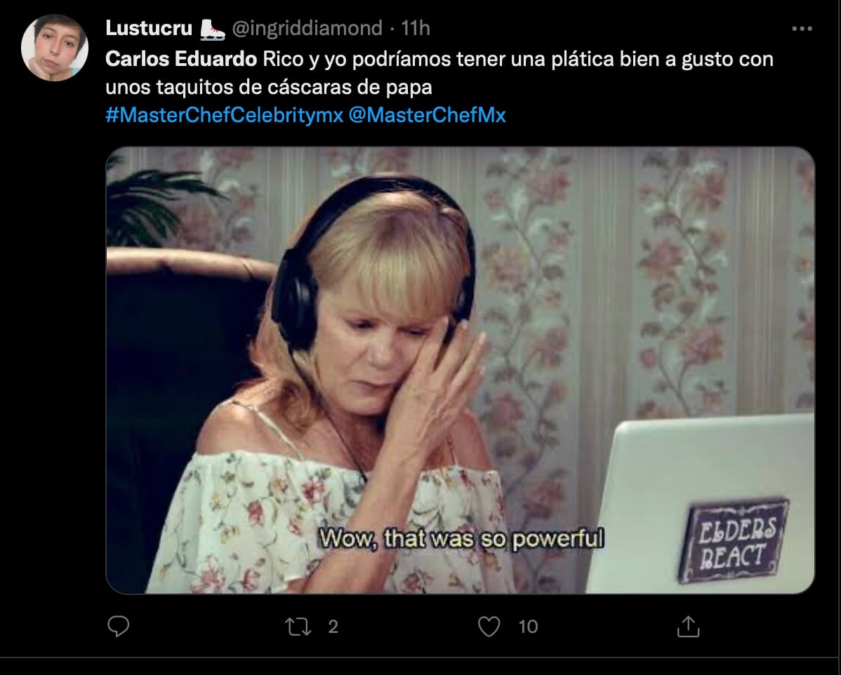 Carlos Eduardo Rico sensible conquista corazones y memes en MasterChef Celebrity