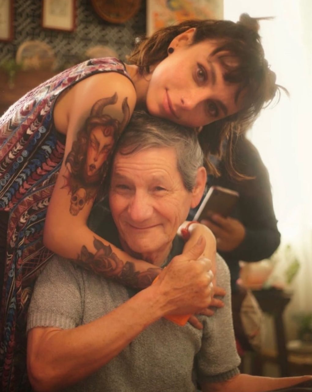 Natalia Téllez y su papá, Guillermo Téllez