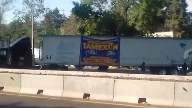 México-Cuernavaca. Protesta de transportistas genera caos vial