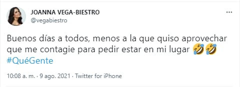 Joanna Vega-Biestro dice que le quisieron quitar su trabajo.