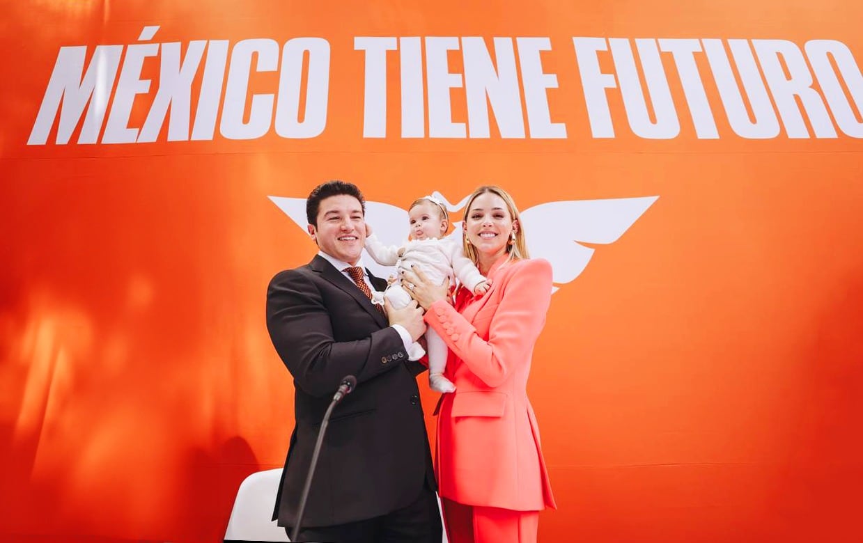 Samuel García, Mariana Rodríguez y su hija Mariel
