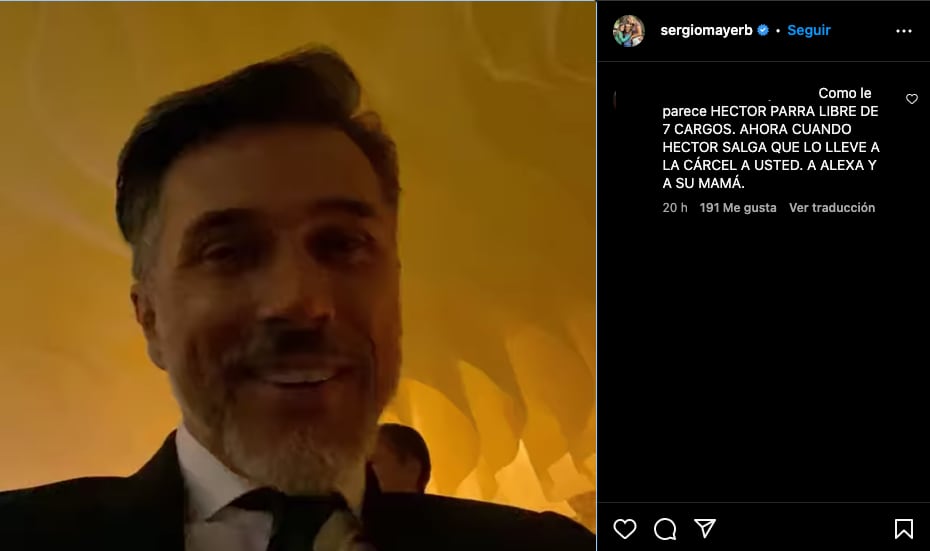 Sergio Mayer sigue sin hablar de Héctor Parra