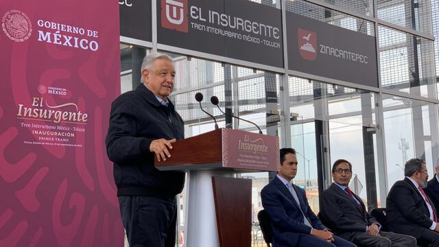 Inauguración del Tren Interurbano México-Toluca, El Insurgente