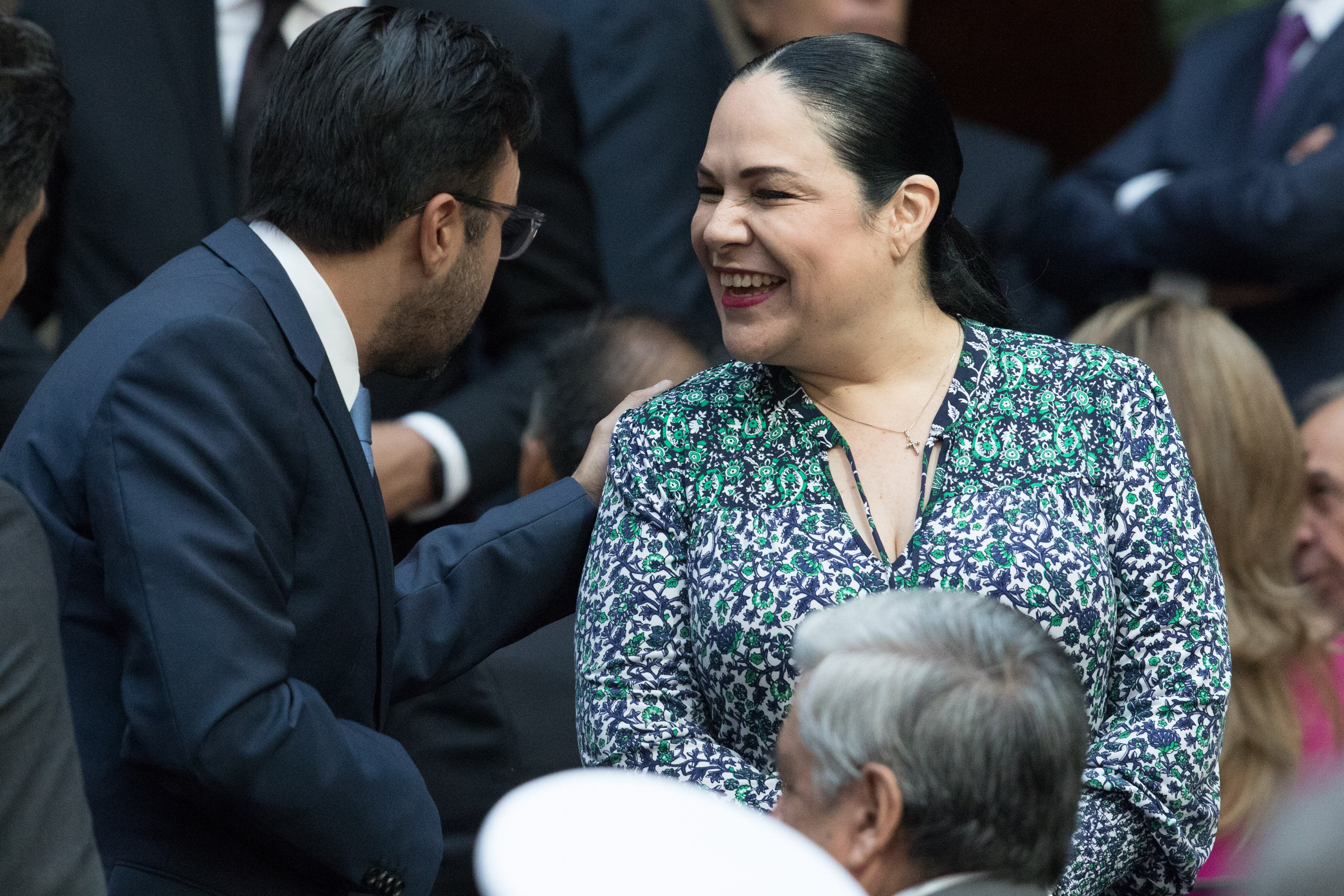 Mónica Fernández, presidenta del Senado de la República.