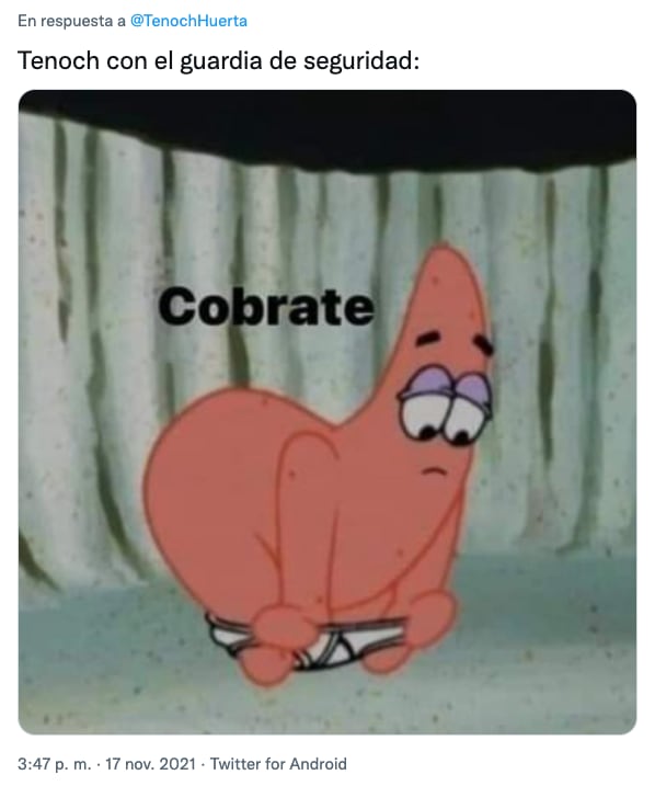 Meme de Tenoch Huerta por criticar la Navidad