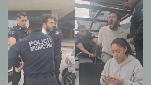 Dueño de restaurante Fenotti en San Andrés Cholula es detenido por agredir a una mujer.