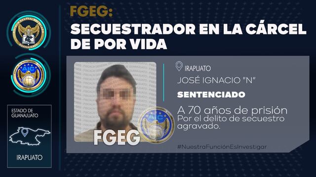 José Ignacio "N", responsable del delito de secuestro