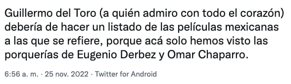 Usuarios se quejan que Omar Chaparro y Eugenio Derbez "destruyeron" el cine mexicano