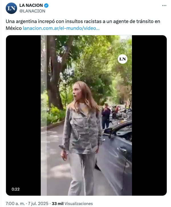 Medios argentinos reportan caso de Lady Racista, Ximena Pichel