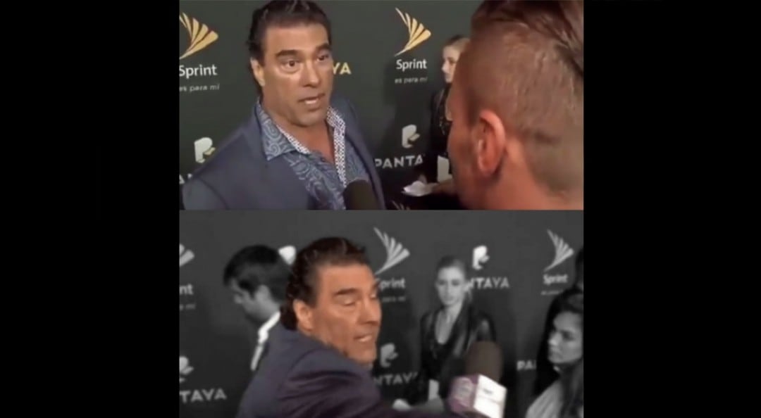 Eduardo Yánez cachetea a reportero (Internet)