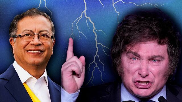 Gustavo Petro y Javier Milei