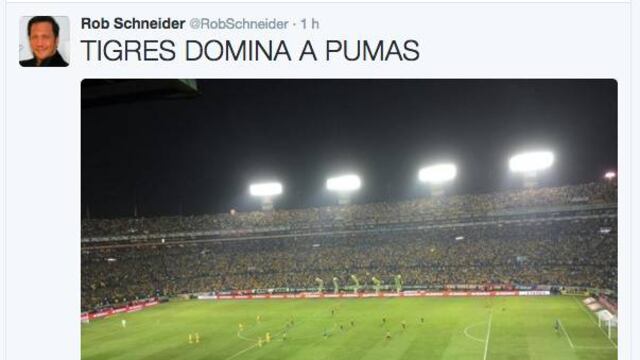 Rob Schneider, celebra victoria de Tigres