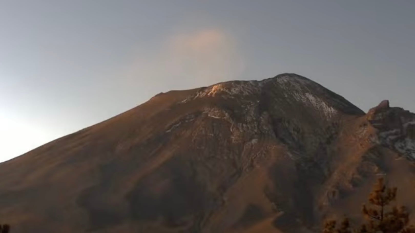 Volcán Popocatépetl hoy 26 de febrero: Amanece con poca actividad