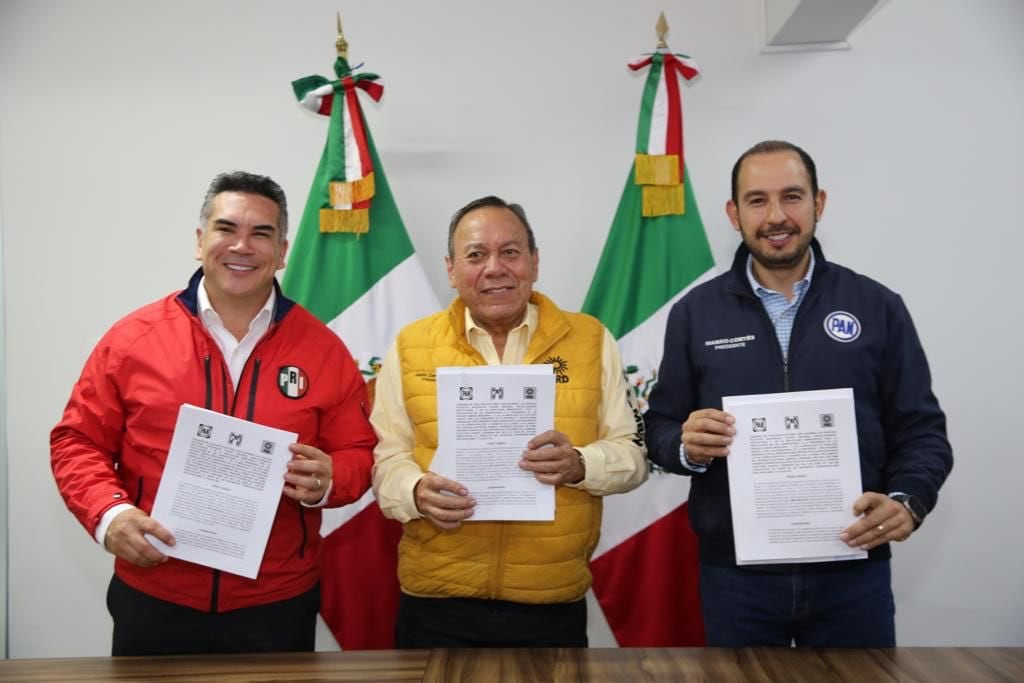 PAN, PRI y PRD modifican nombre del Frente Amplio por México