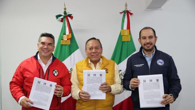 PAN, PRI y PRD modifican nombre del Frente Amplio por México