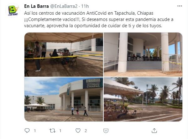 Centros de Vacunación en Chiapas