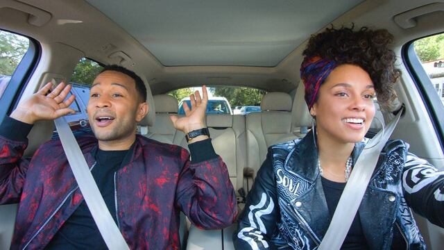 John Legend y Alicia Keys en el ‘Carpool Karaoke: The Series’.