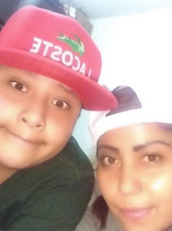Brandon y su mamá