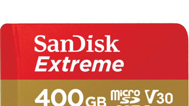 Tarjeta SanDisk Extreme UHS-I microSDXCT de 400Gb.