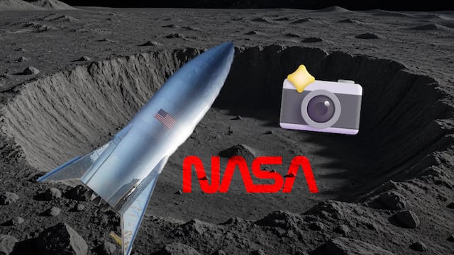 De acuerdo con la NASA, el cráter mide 18 metros de diámetro y tiene menos de tres metros de profundidad
