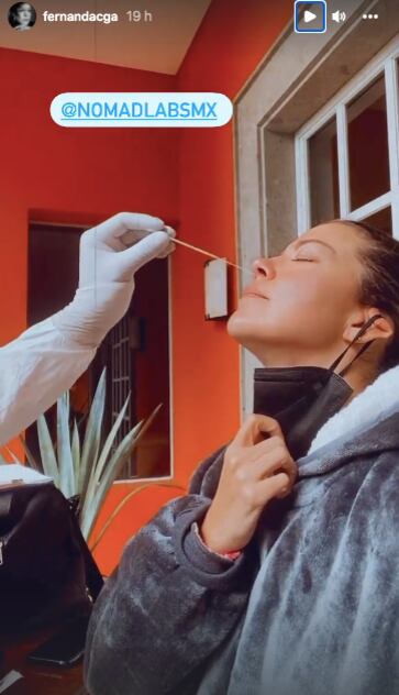 Fernanda Castillo se realiza nueva prueba para detectar el Covid-19